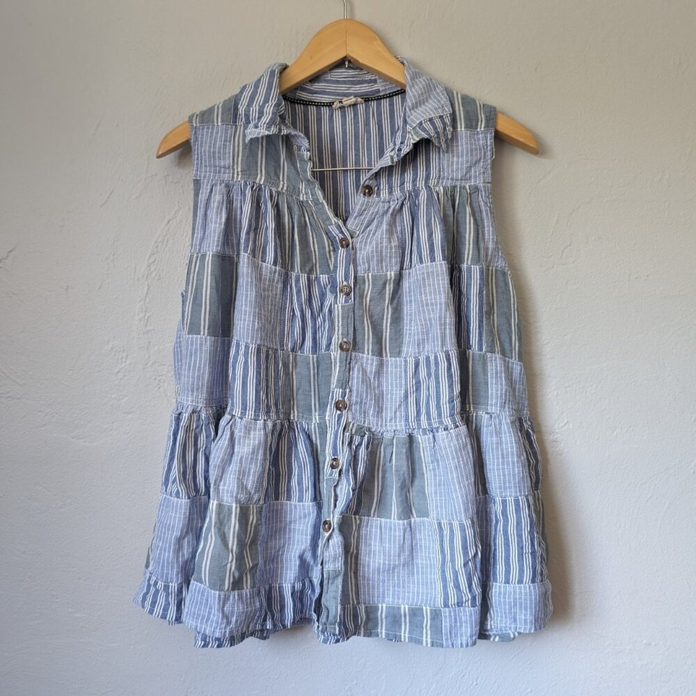 Pilcro Patchwork Tank Top